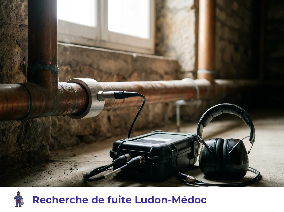 Recherche de fuite à Ludon-Médoc