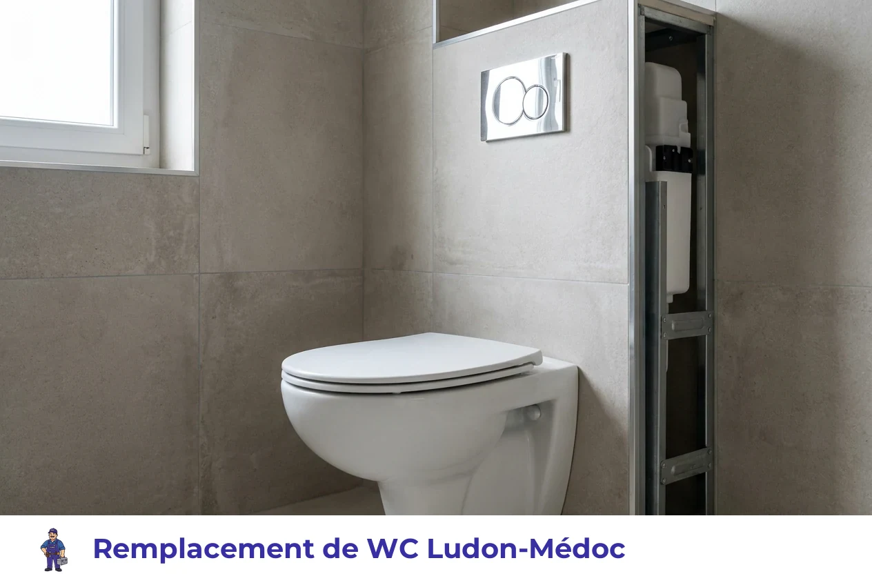 Remplacement de WC à Ludon-Médoc
