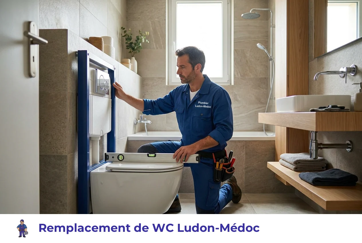 Remplacement de WC à Ludon-Médoc